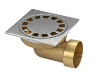 Трап лат.150*150 горизонтальный  ниж. часть бронза 00066